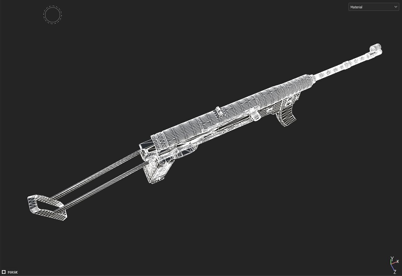 yugoslav m56 3D model_8