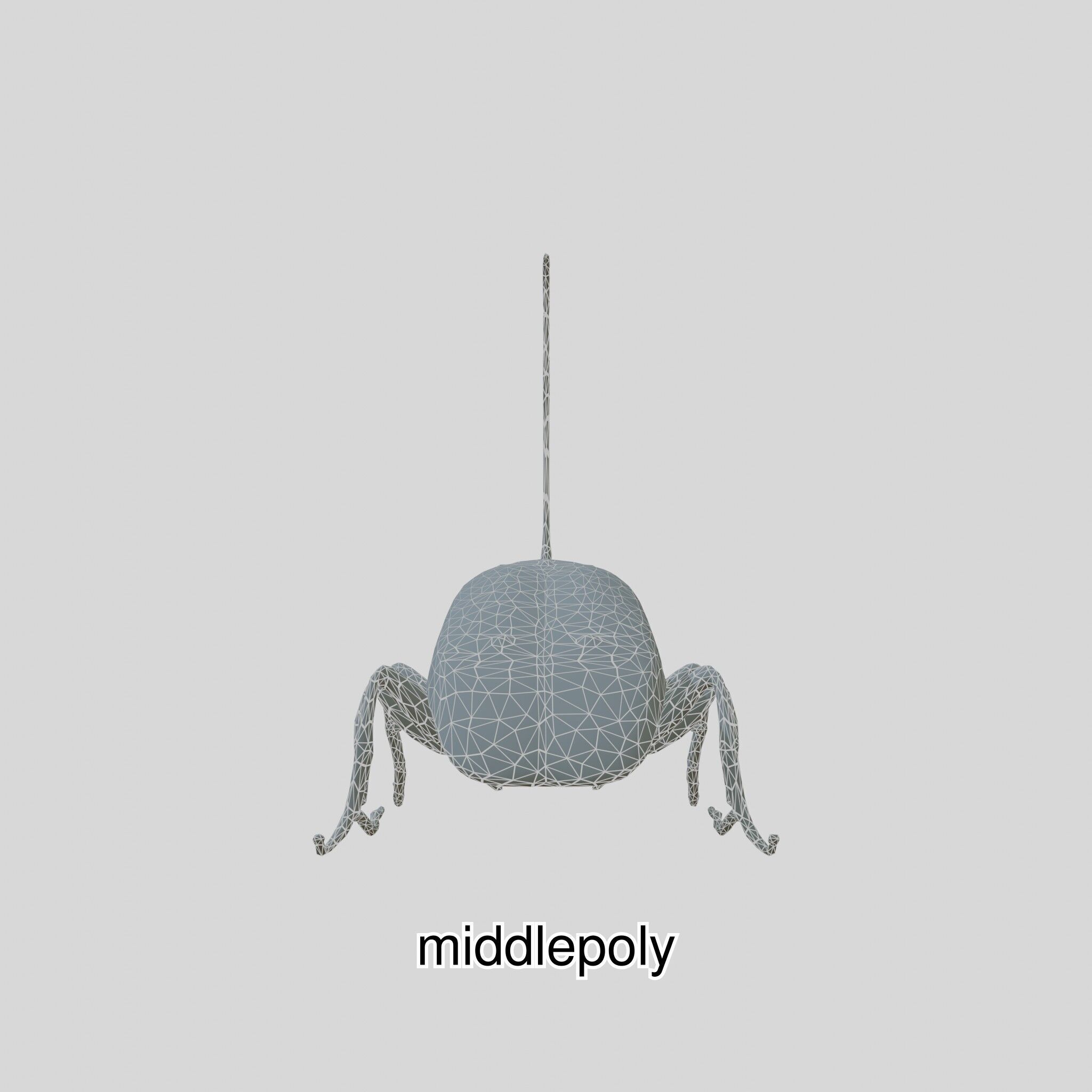Futuristic Robotic Cockroach Model Low-poly 3D model_27