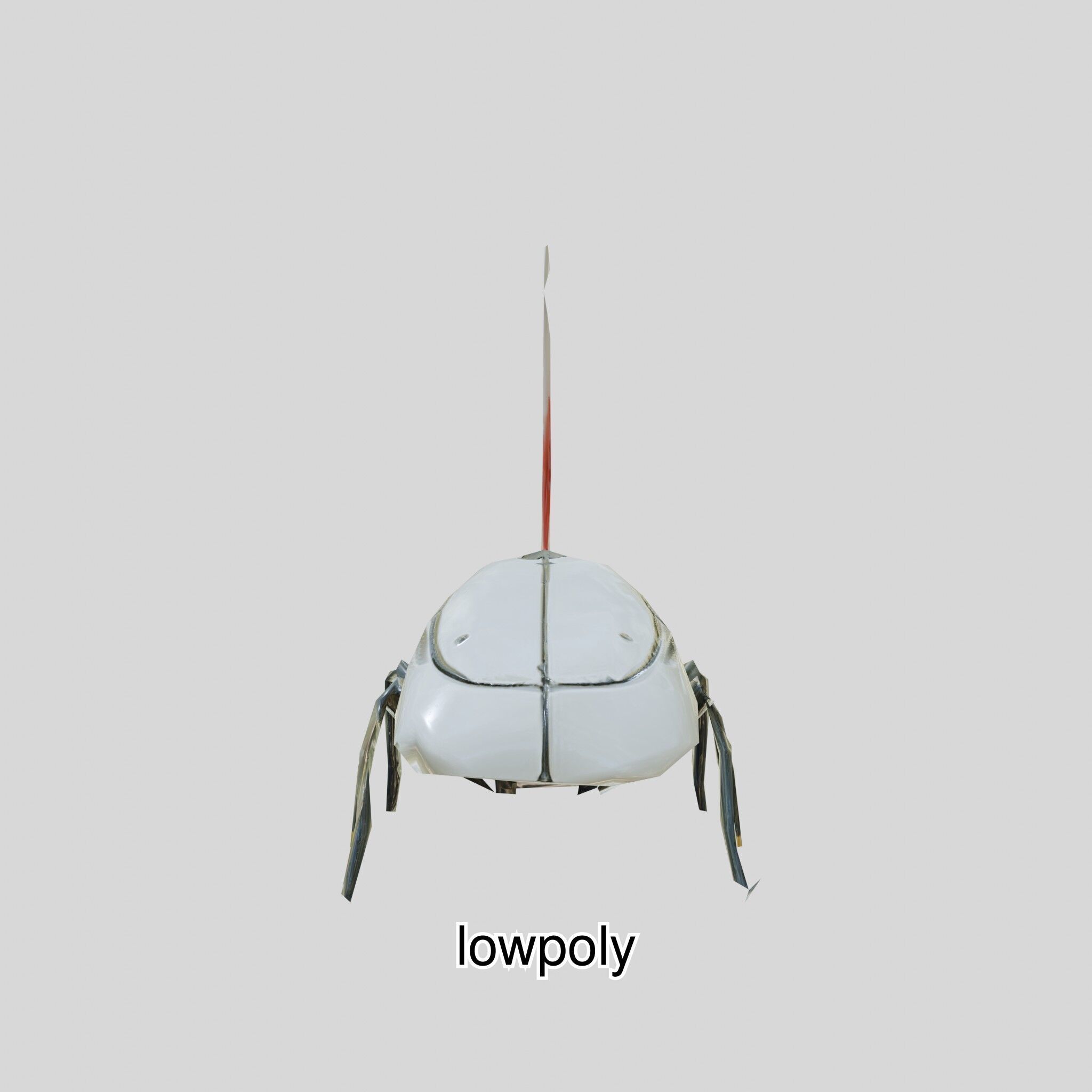 Futuristic Robotic Cockroach Model Low-poly 3D model_40