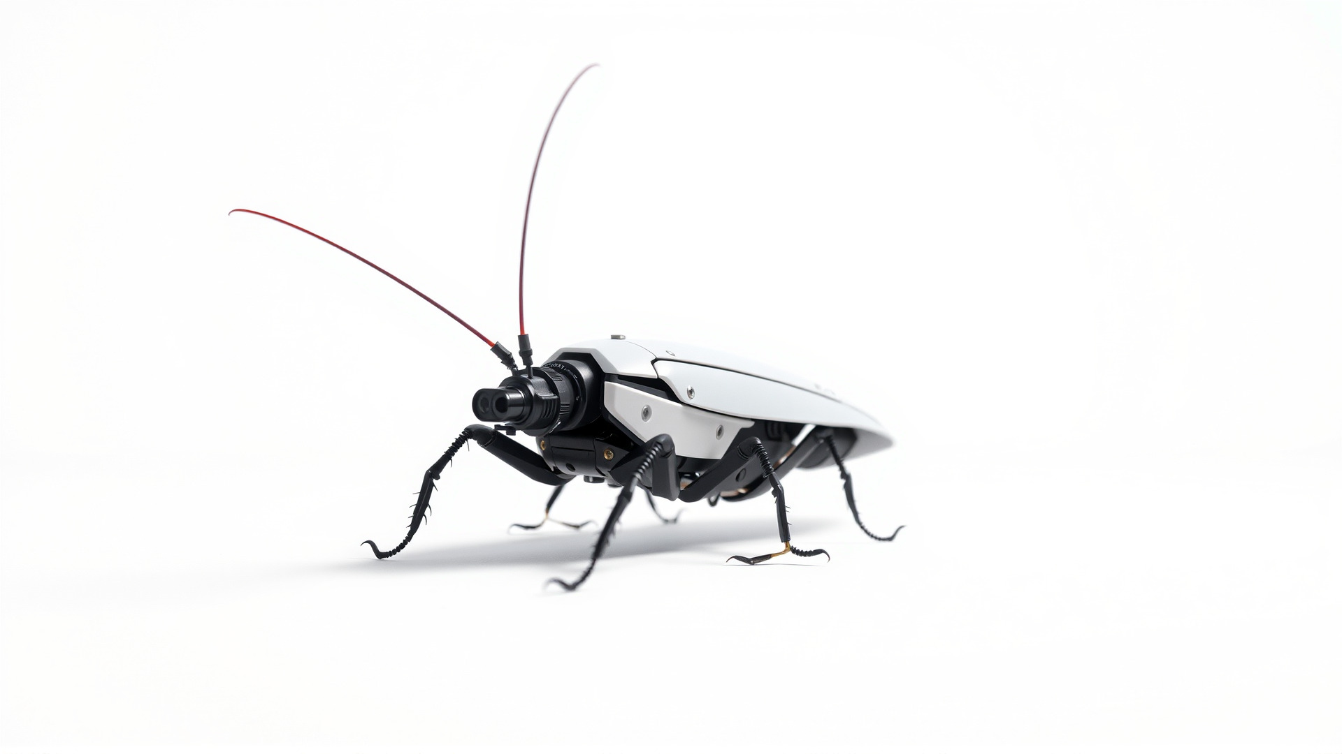 Futuristic Robotic Cockroach Model Low-poly 3D model_3