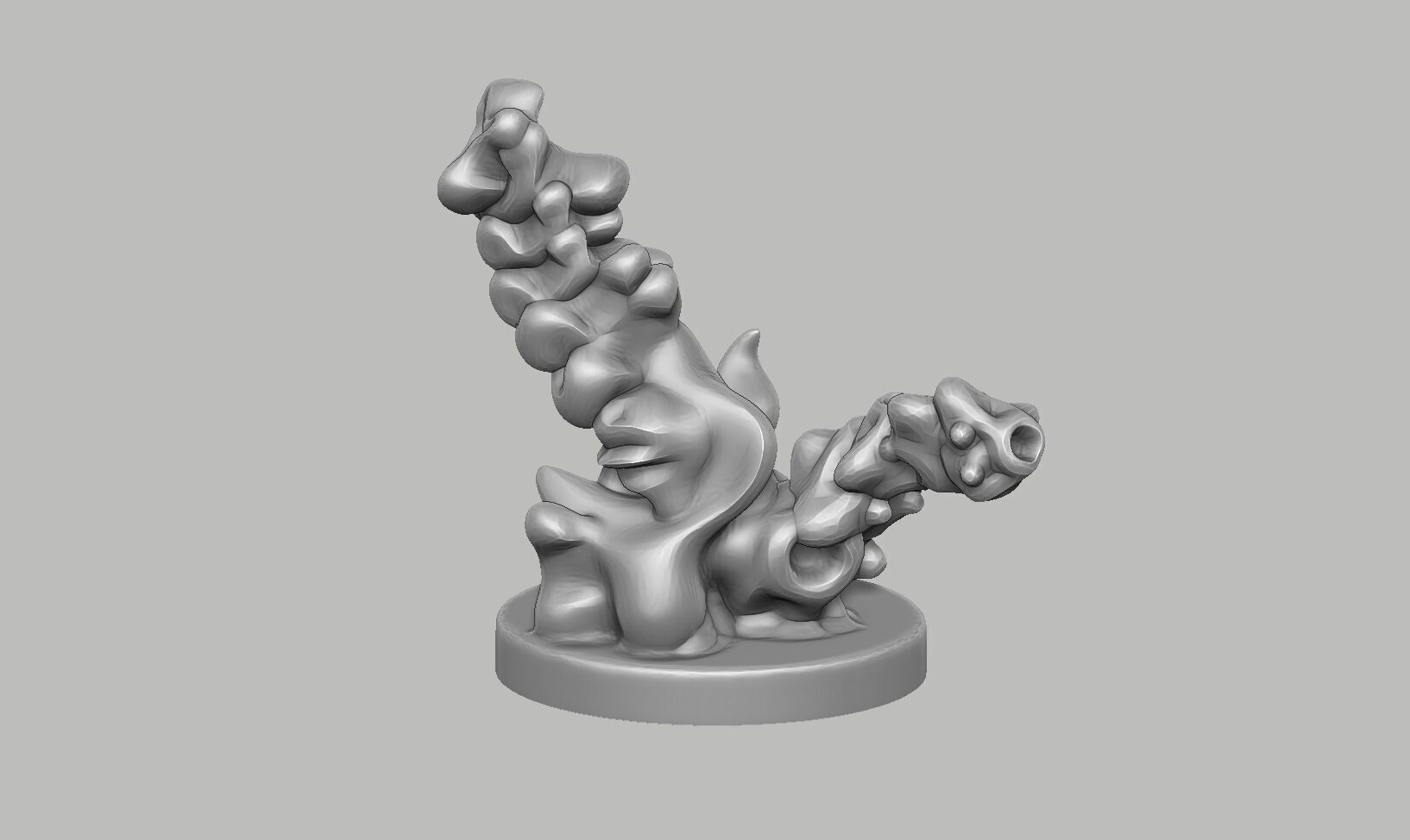 Modern abstract skull robot form Modern abstract skull tobot 3d 3D print model_11