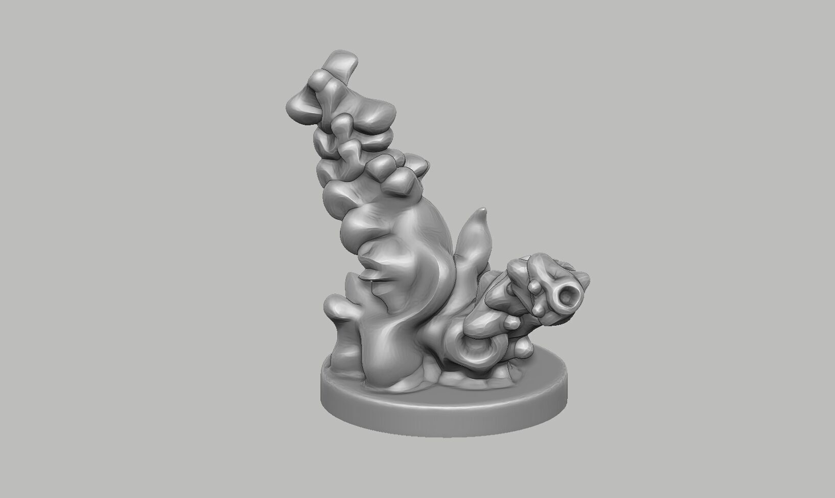 Modern abstract skull robot form Modern abstract skull tobot 3d 3D print model_10