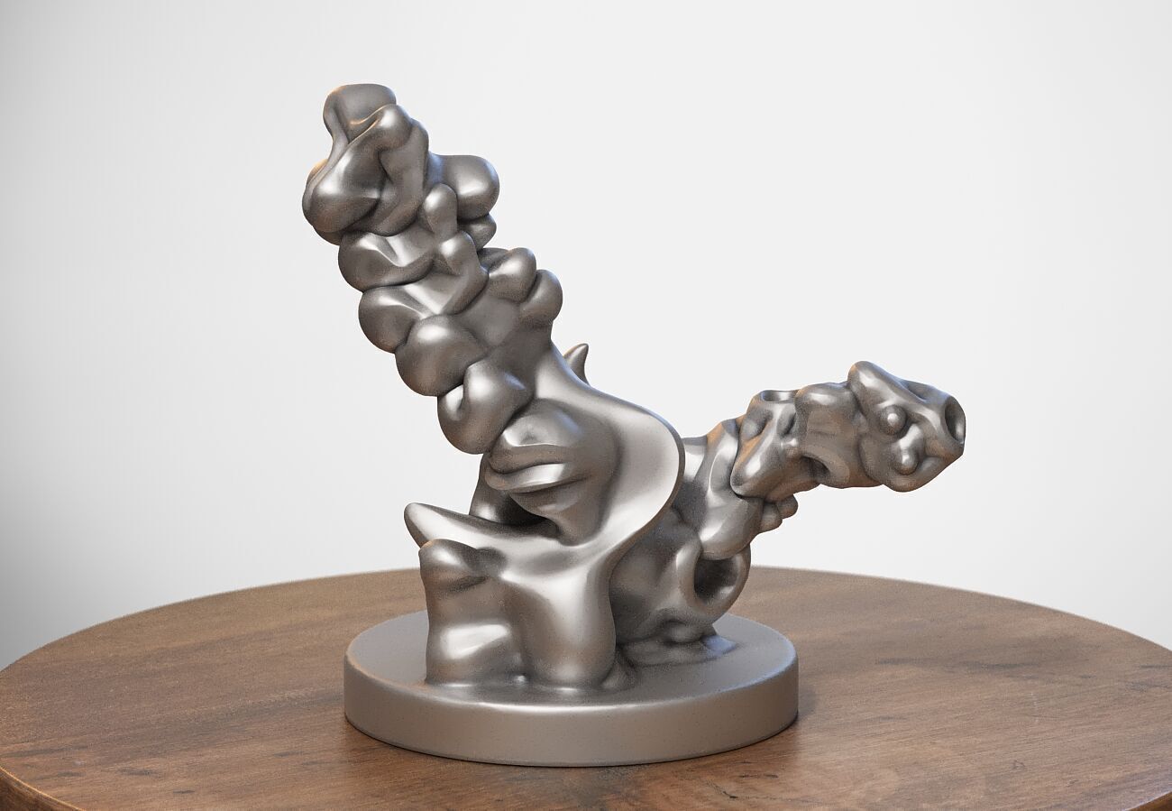 Modern abstract skull robot form Modern abstract skull tobot 3d 3D print model_1