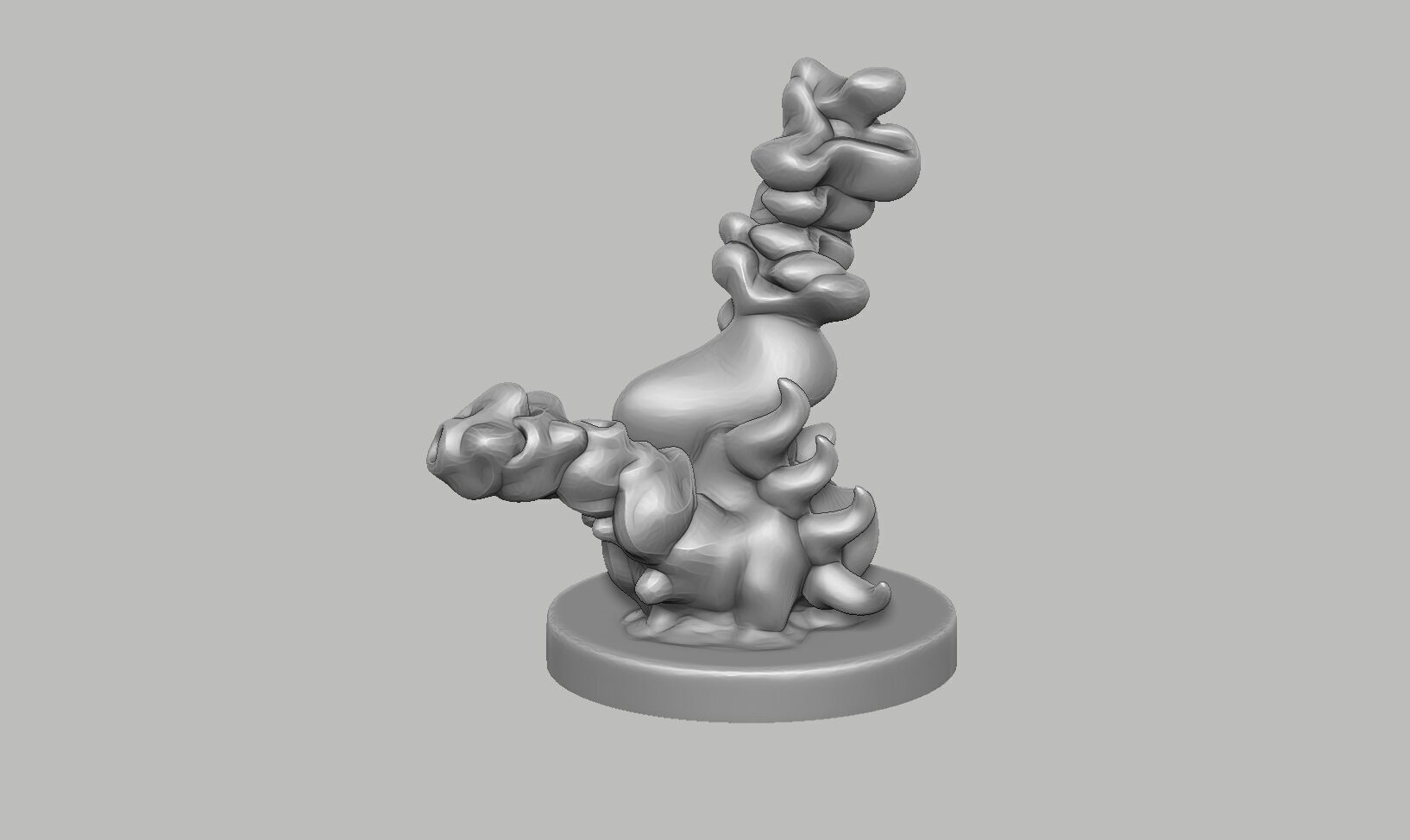 Modern abstract skull robot form Modern abstract skull tobot 3d 3D print model_8