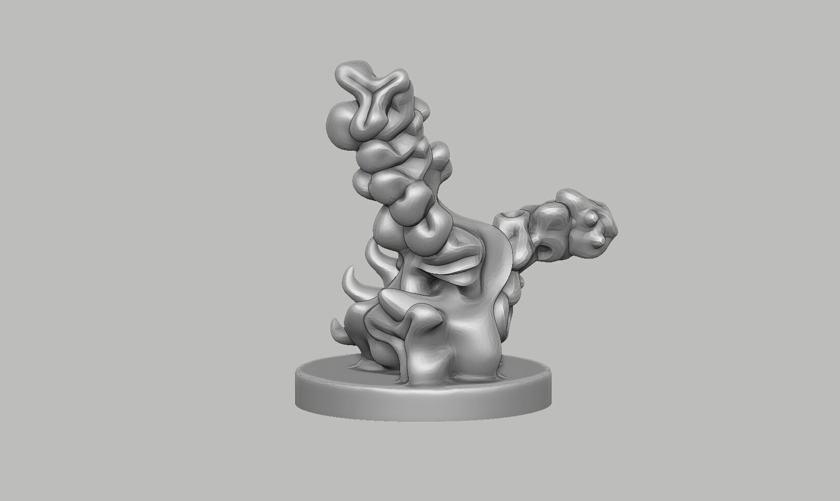 Modern abstract skull robot form Modern abstract skull tobot 3d 3D print model_12