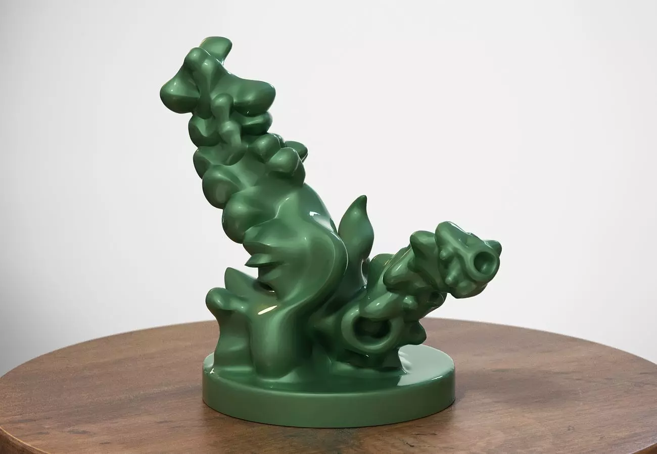 Modern abstract skull robot form Modern abstract skull tobot 3d 3D print model_0