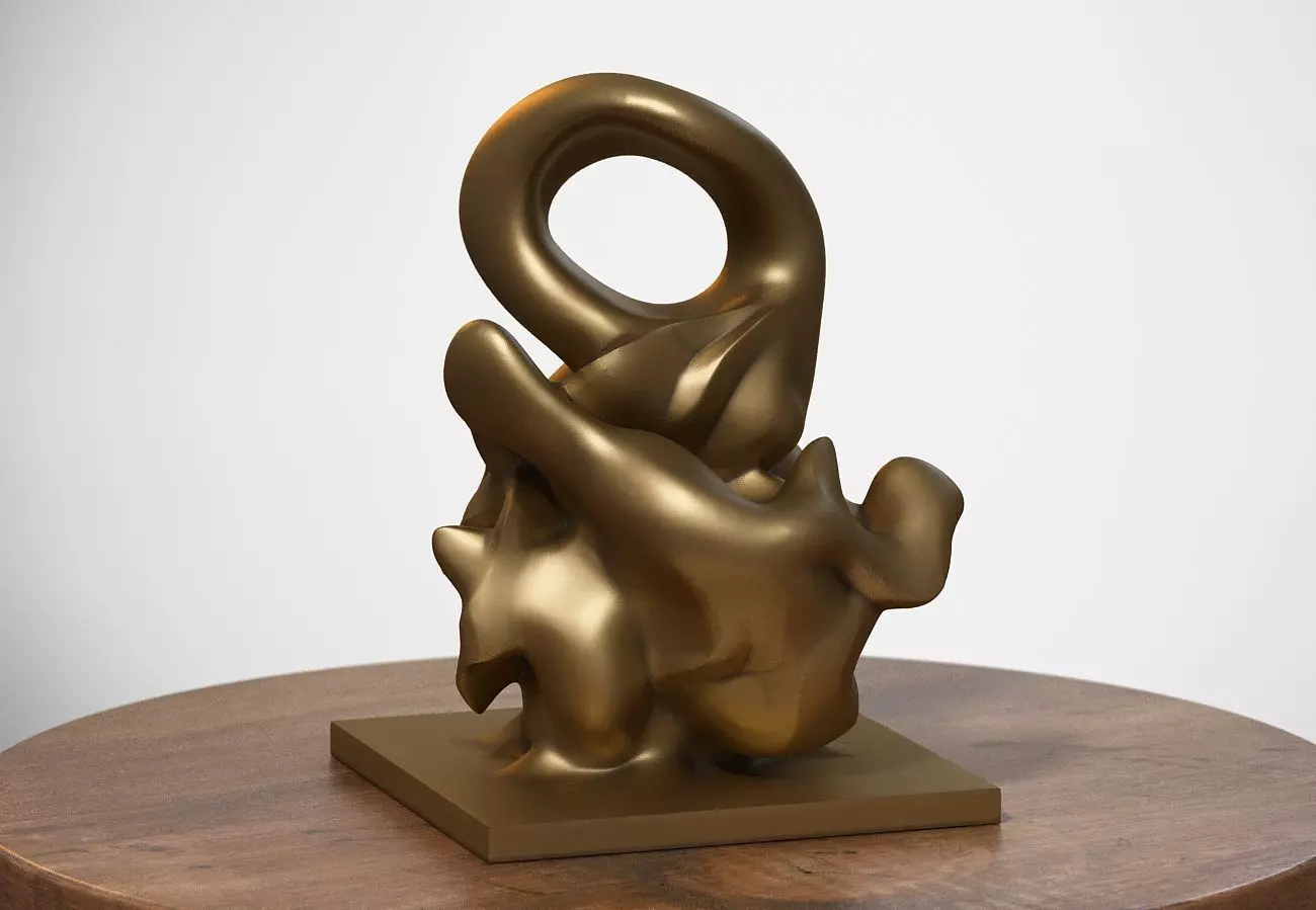 Modern abstract skull robot form Modern abstract skull tobot 3d  3D print model_0