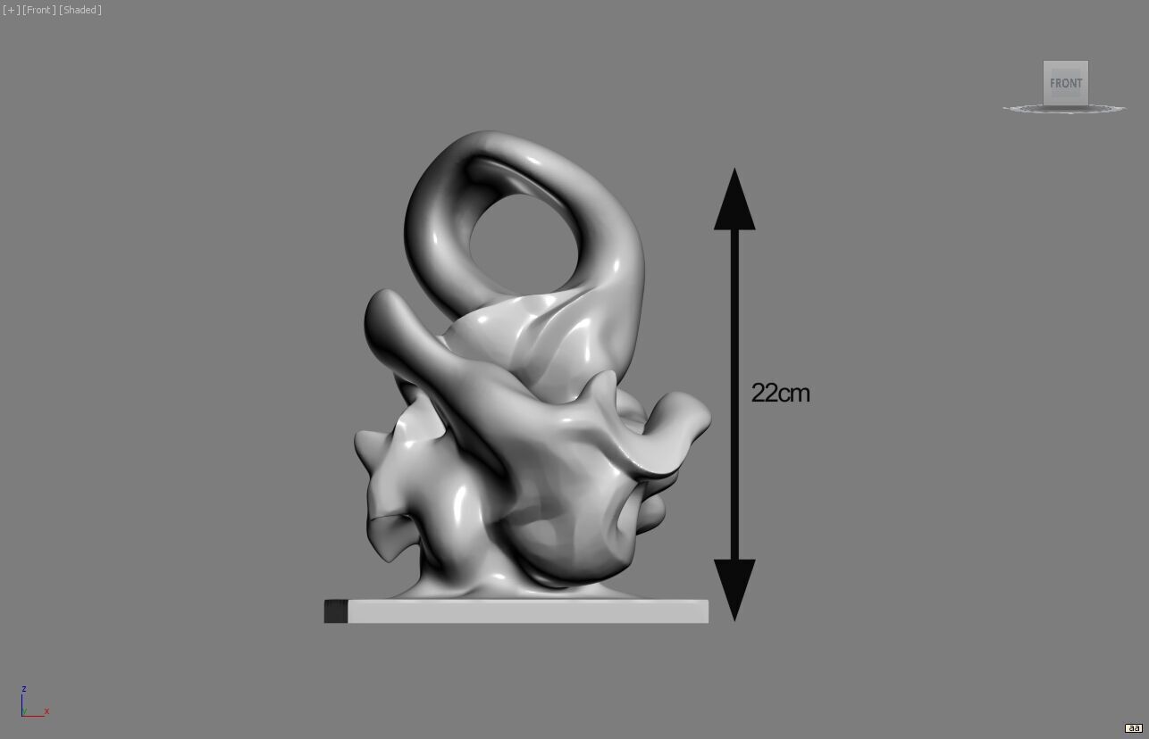 Modern abstract skull robot form Modern abstract skull tobot 3d  3D print model_5