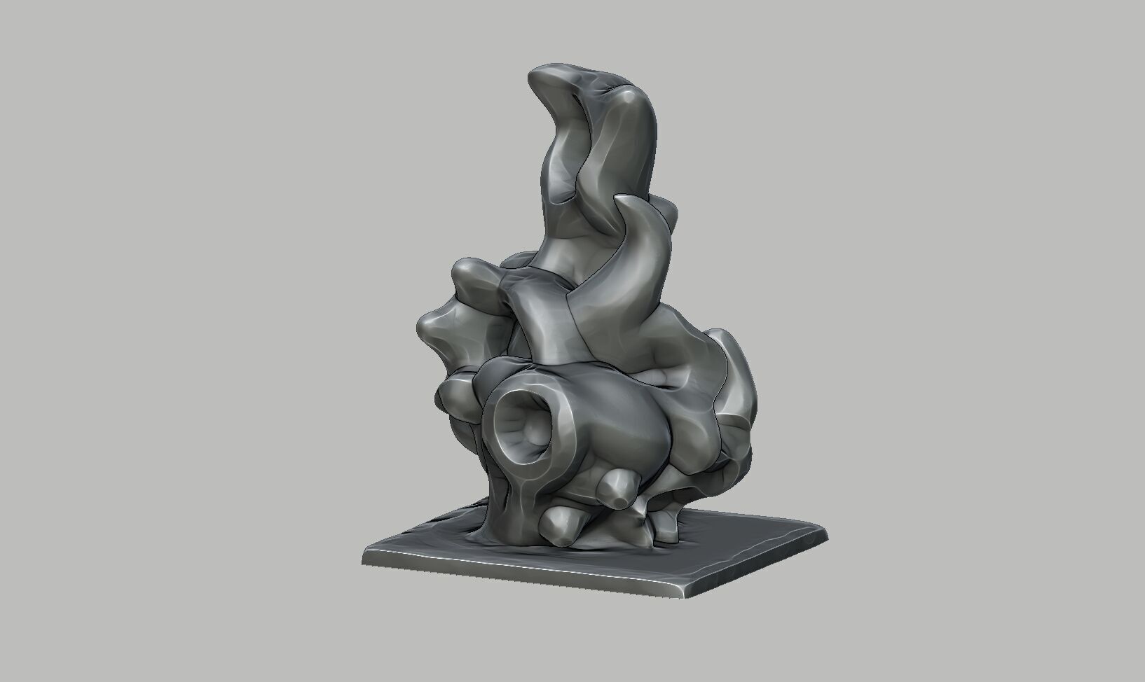 Modern abstract skull robot form Modern abstract skull tobot  3D print model_15