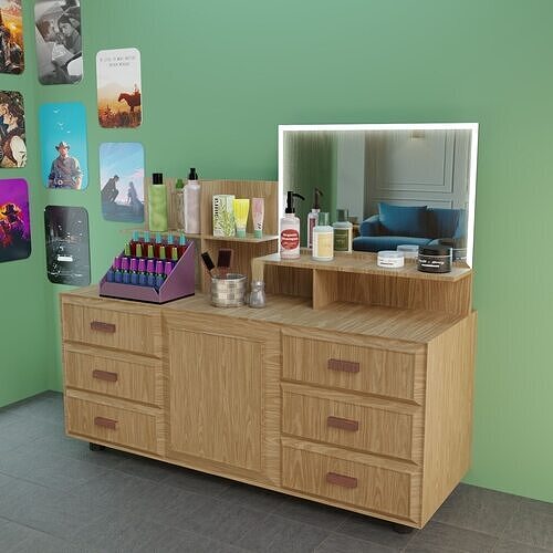 Interior design objects  Low-poly 3D model