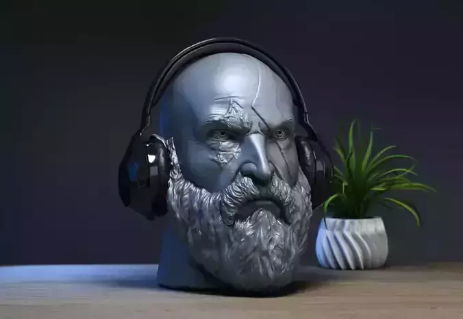 Kratos Headphone Stand God of War Headphone Holder