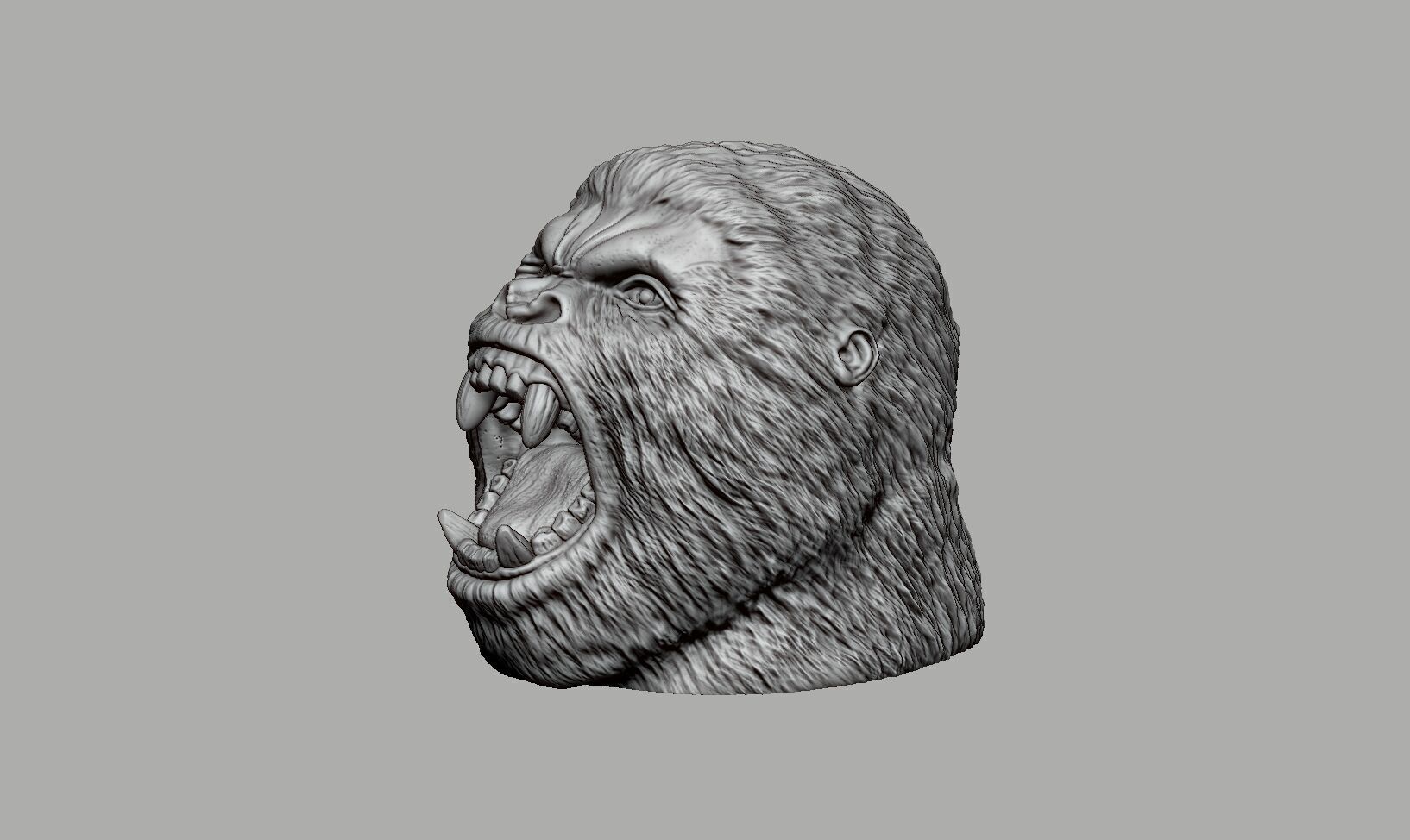 gorilla headphone stand Headset Stand Perfect Gamer  3D print model_12