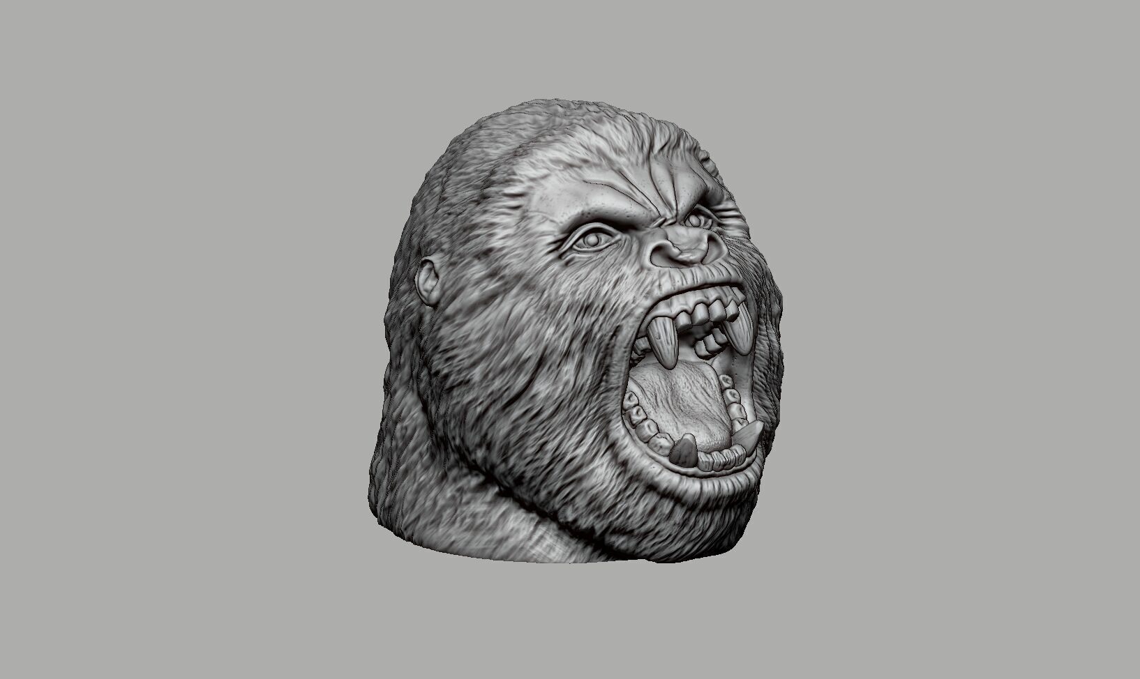 gorilla headphone stand Headset Stand Perfect Gamer  3D print model_8