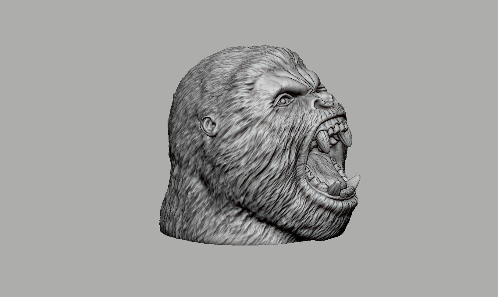 gorilla headphone stand Headset Stand Perfect Gamer  3D print model_9