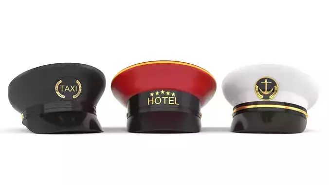 Uniform Caps 3D model