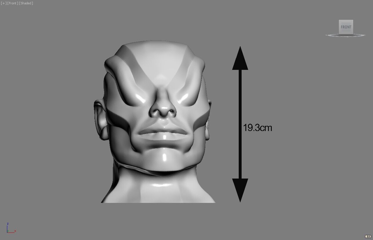 Robot human bust Headphone Stand Cyborg Robot human bust  3D print model_5