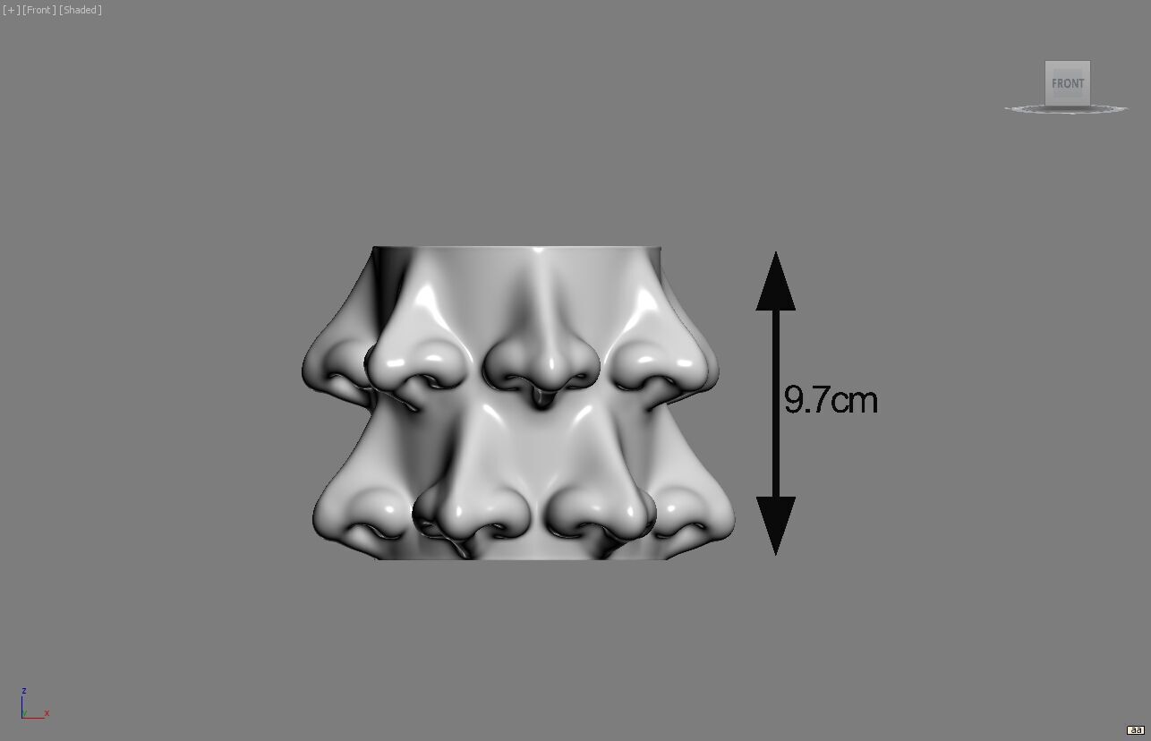 Nose pen holder Human  Nose pen holder 3D print model_4