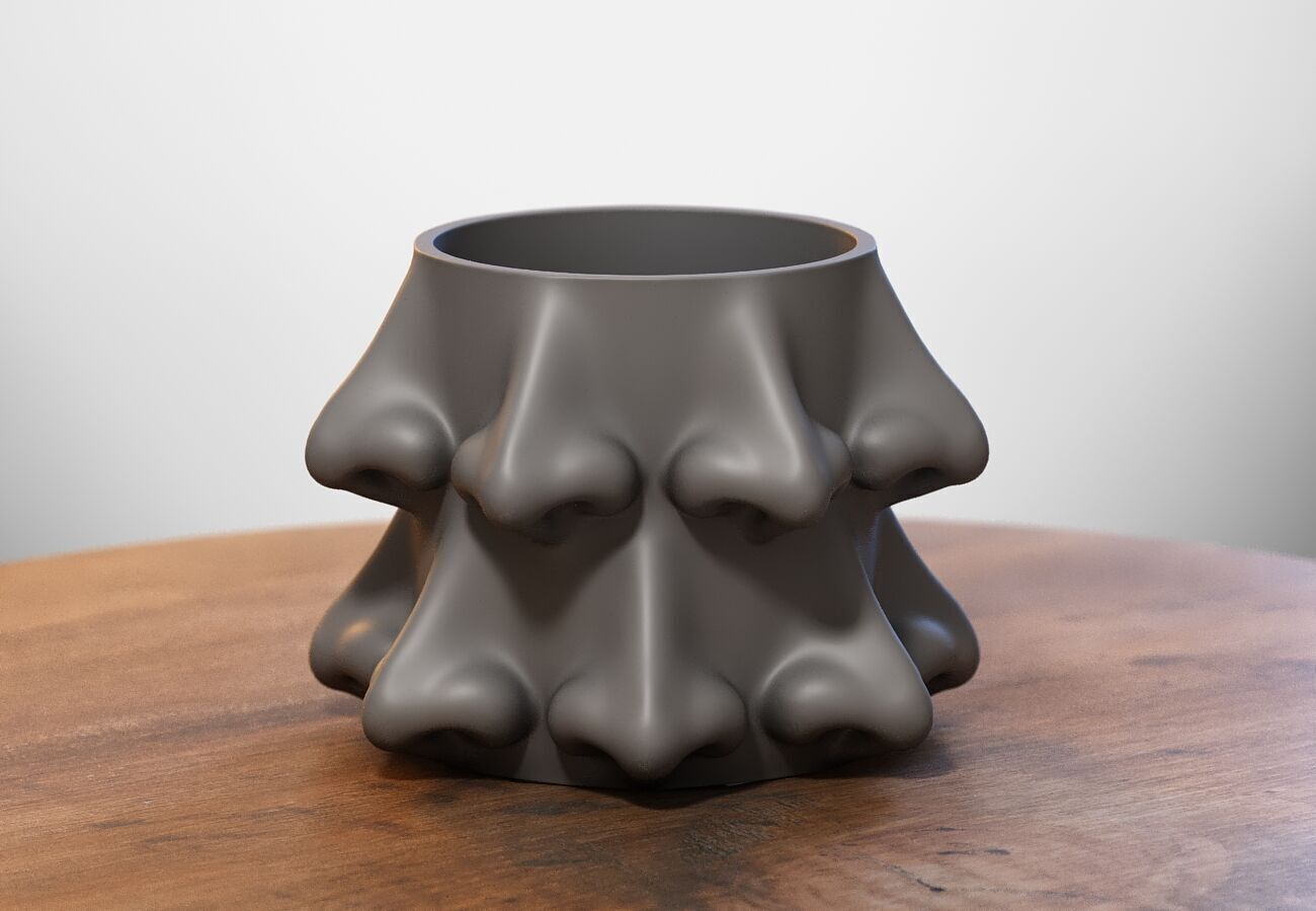 Nose pen holder Human  Nose pen holder 3D print model_2