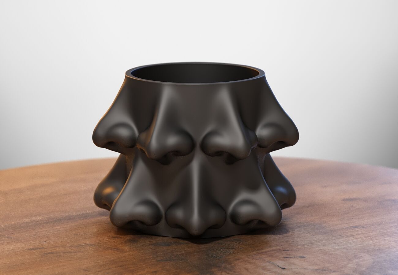 Nose pen holder Human  Nose pen holder 3D print model_3