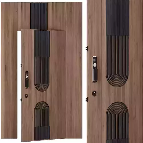 Entrance door set186 3D model