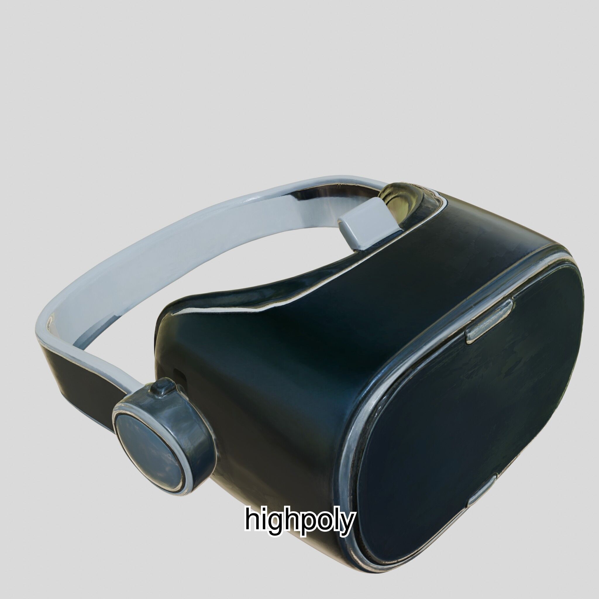 Ultra-Realistic Virtual Reality Headset Model Low-poly 3D model_4