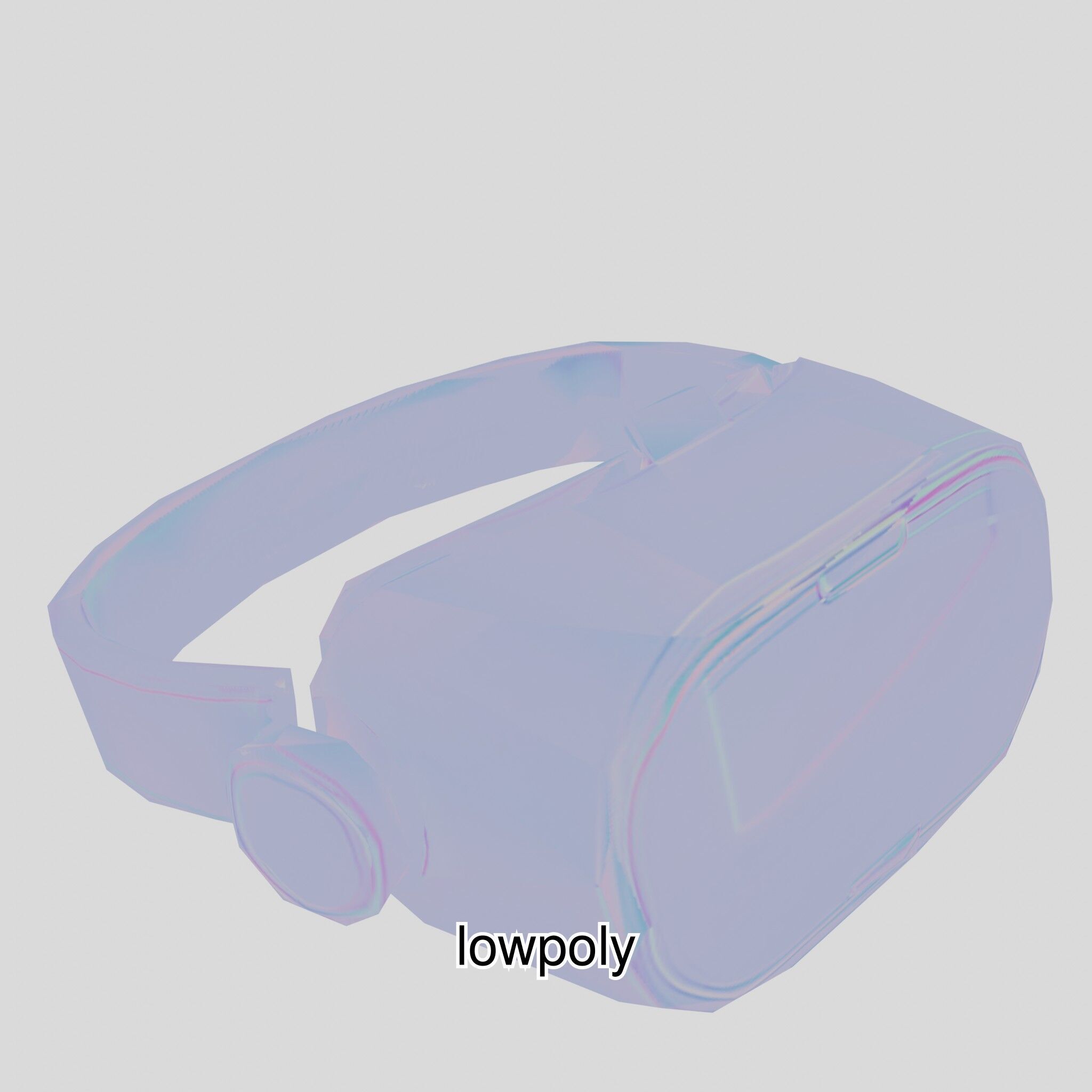 Ultra-Realistic Virtual Reality Headset Model Low-poly 3D model_48