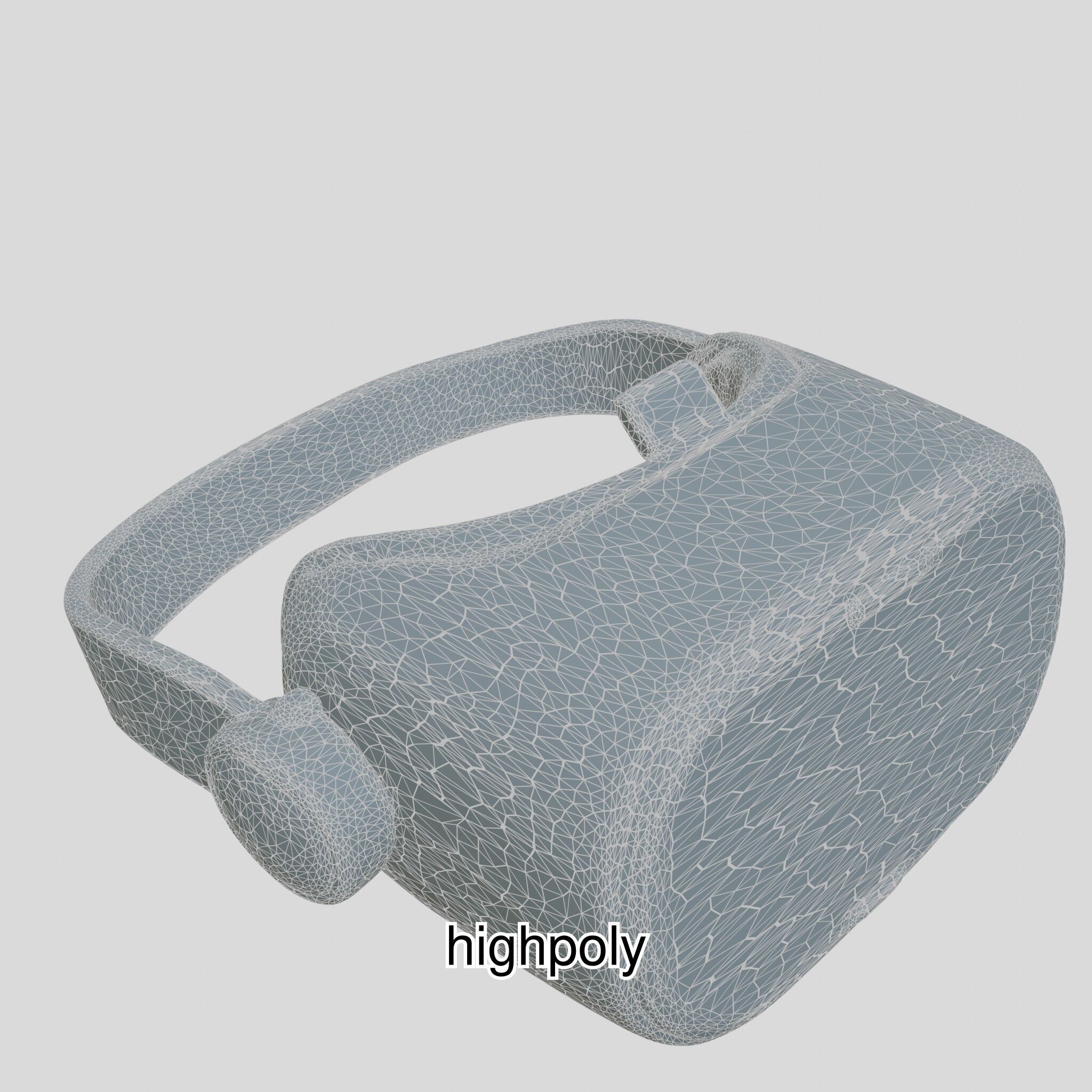 Ultra-Realistic Virtual Reality Headset Model Low-poly 3D model_11