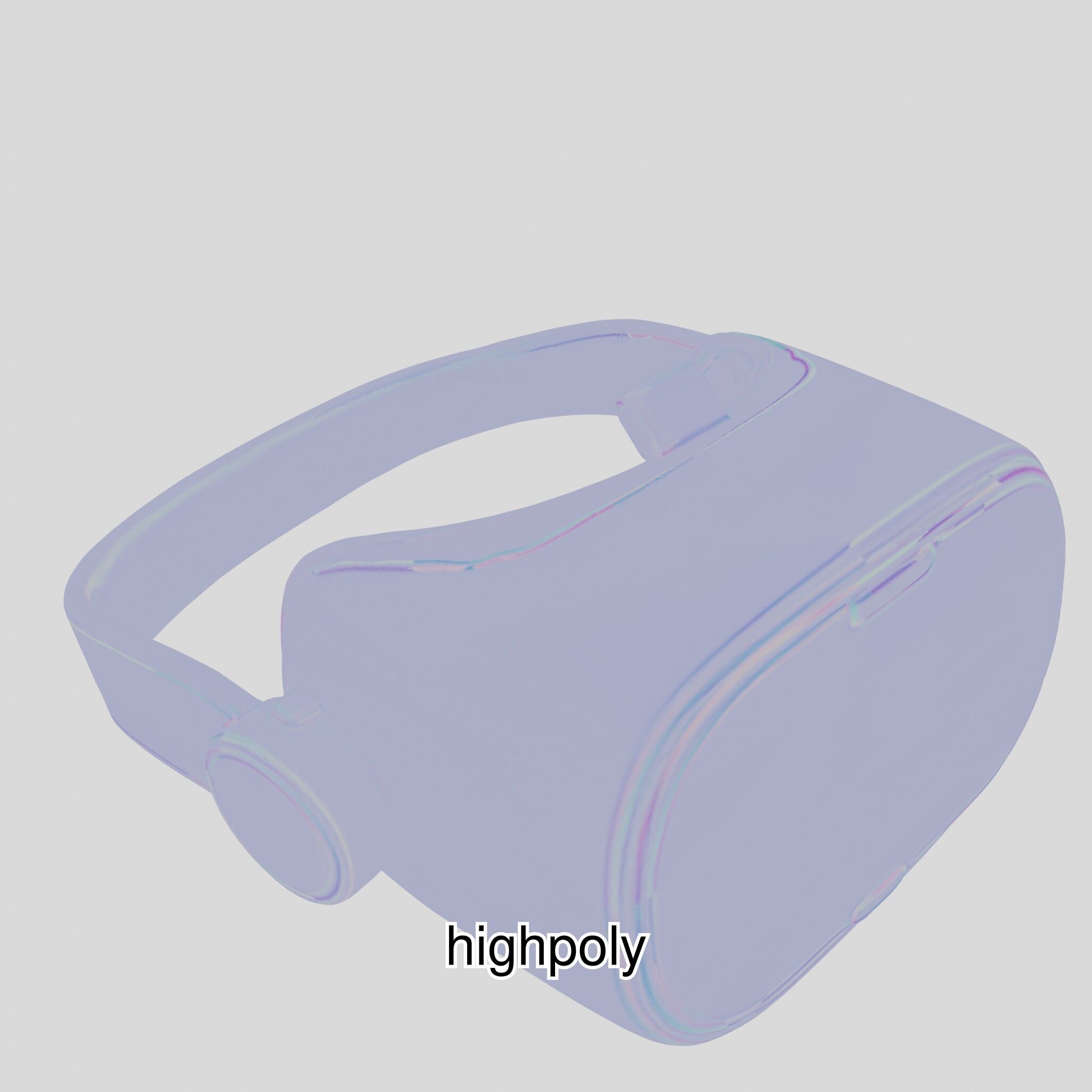 Ultra-Realistic Virtual Reality Headset Model Low-poly 3D model_14