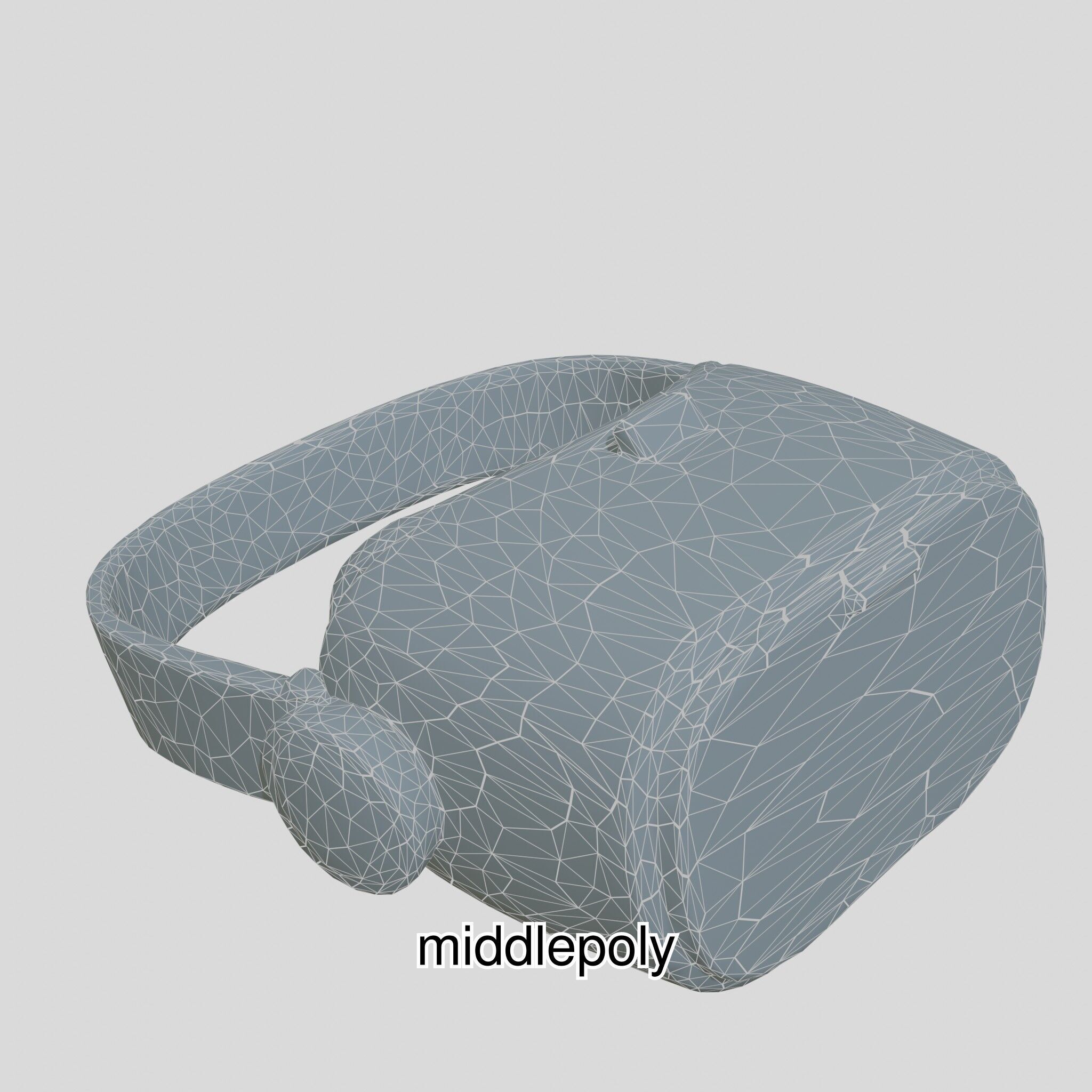 Ultra-Realistic Virtual Reality Headset Model Low-poly 3D model_28