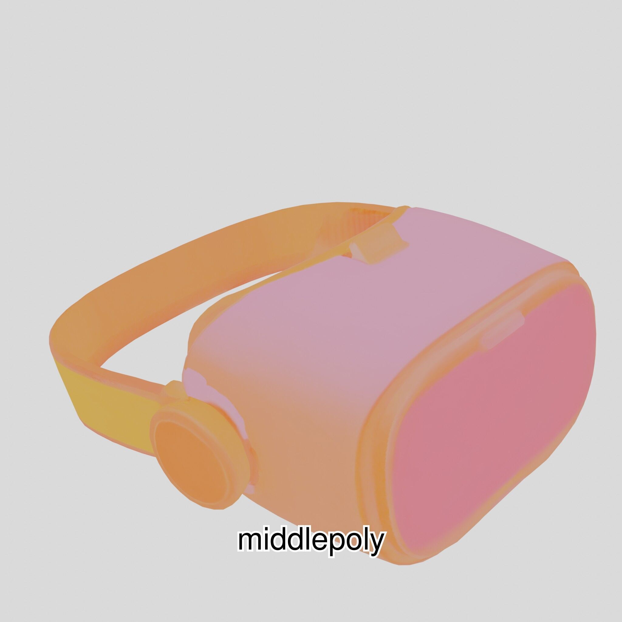 Ultra-Realistic Virtual Reality Headset Model Low-poly 3D model_32