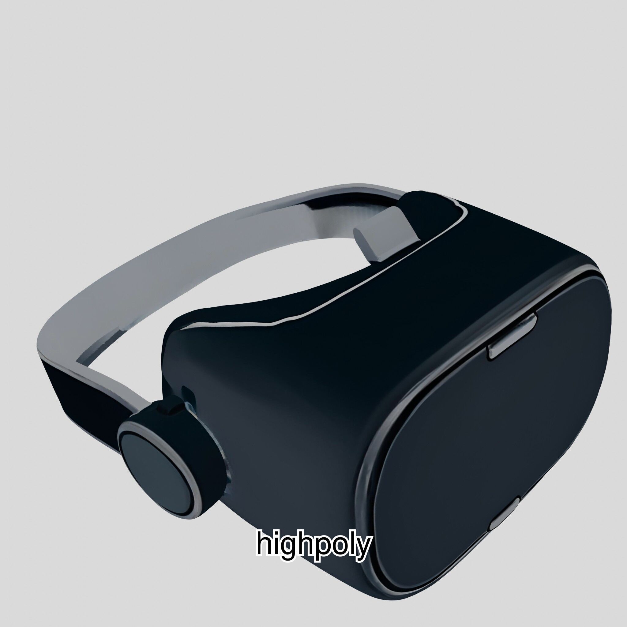 Ultra-Realistic Virtual Reality Headset Model Low-poly 3D model_13