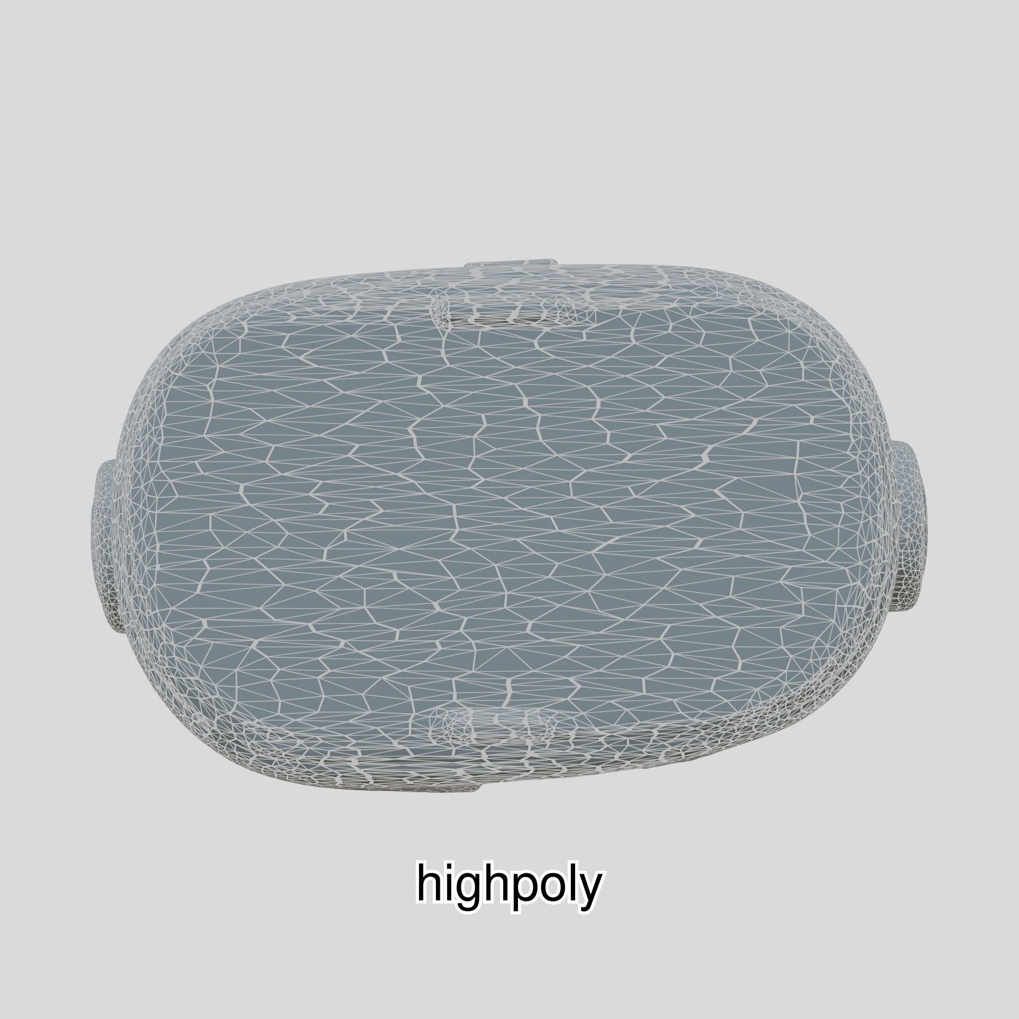 Ultra-Realistic Virtual Reality Headset Model Low-poly 3D model_7