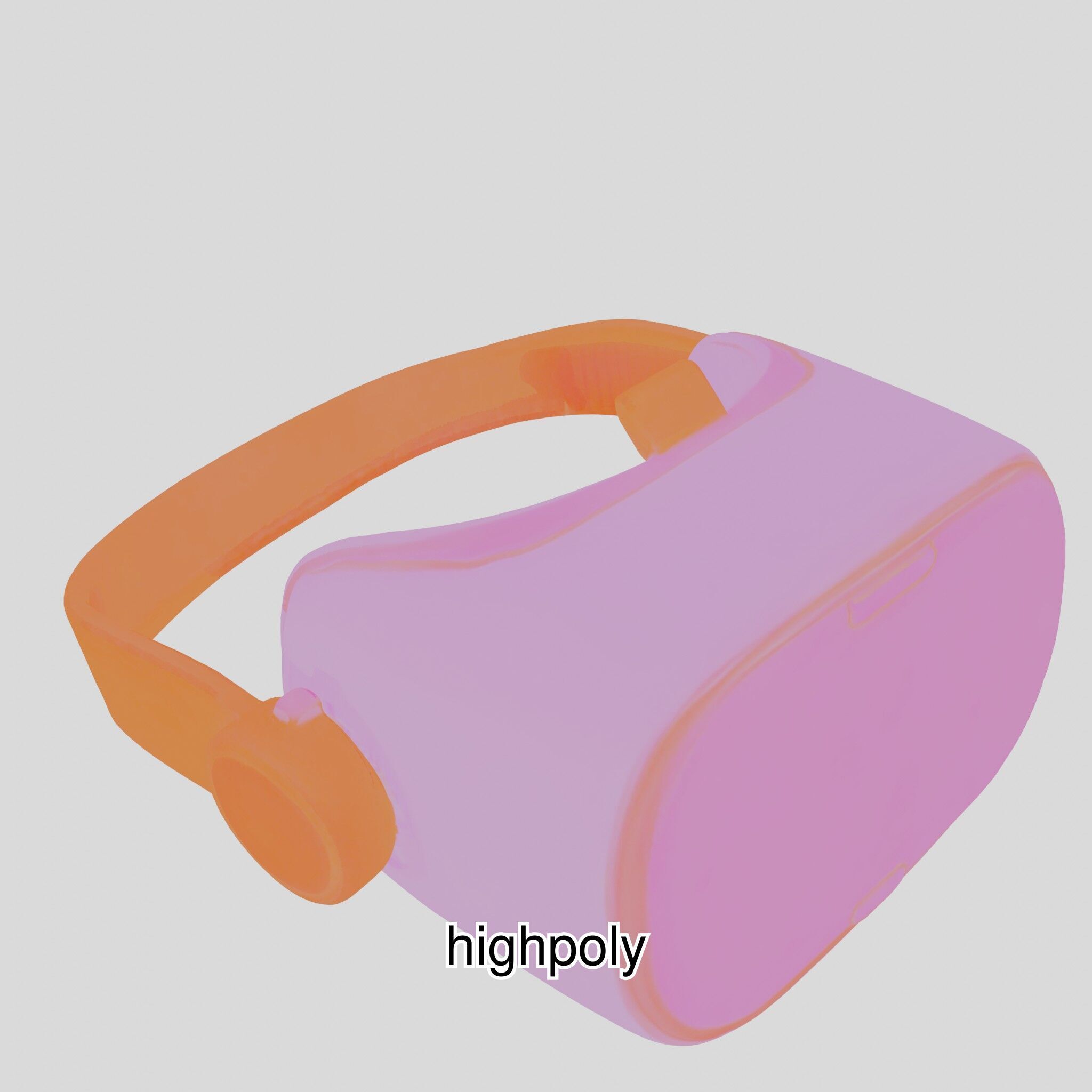 Ultra-Realistic Virtual Reality Headset Model Low-poly 3D model_15