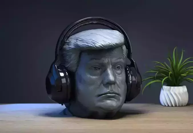 president trump headphone stand 