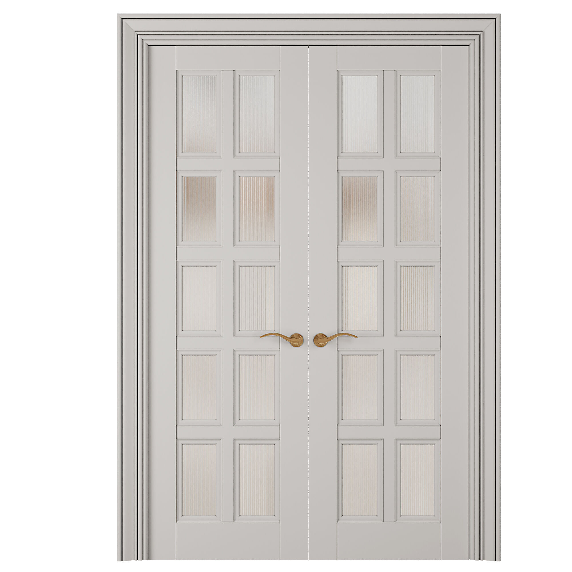 Entrance door set185 3D model_1