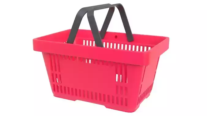 Shopping basket 04 3D model