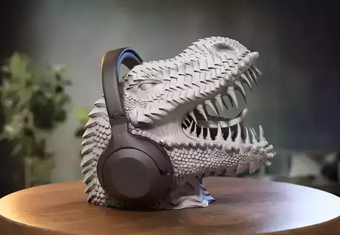 Dragon dinosaur Headphone Stand Dragon dinosaur Headset Stand