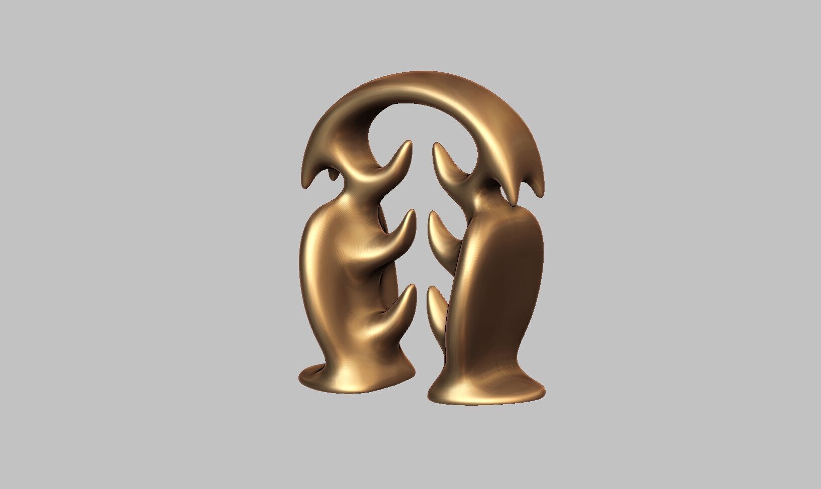 Modern Minimal Headphone Stand Headset Stand 3D print model_9