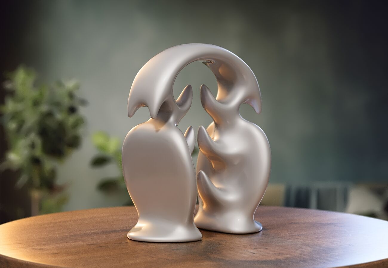 Modern Minimal Headphone Stand Headset Stand 3D print model_2