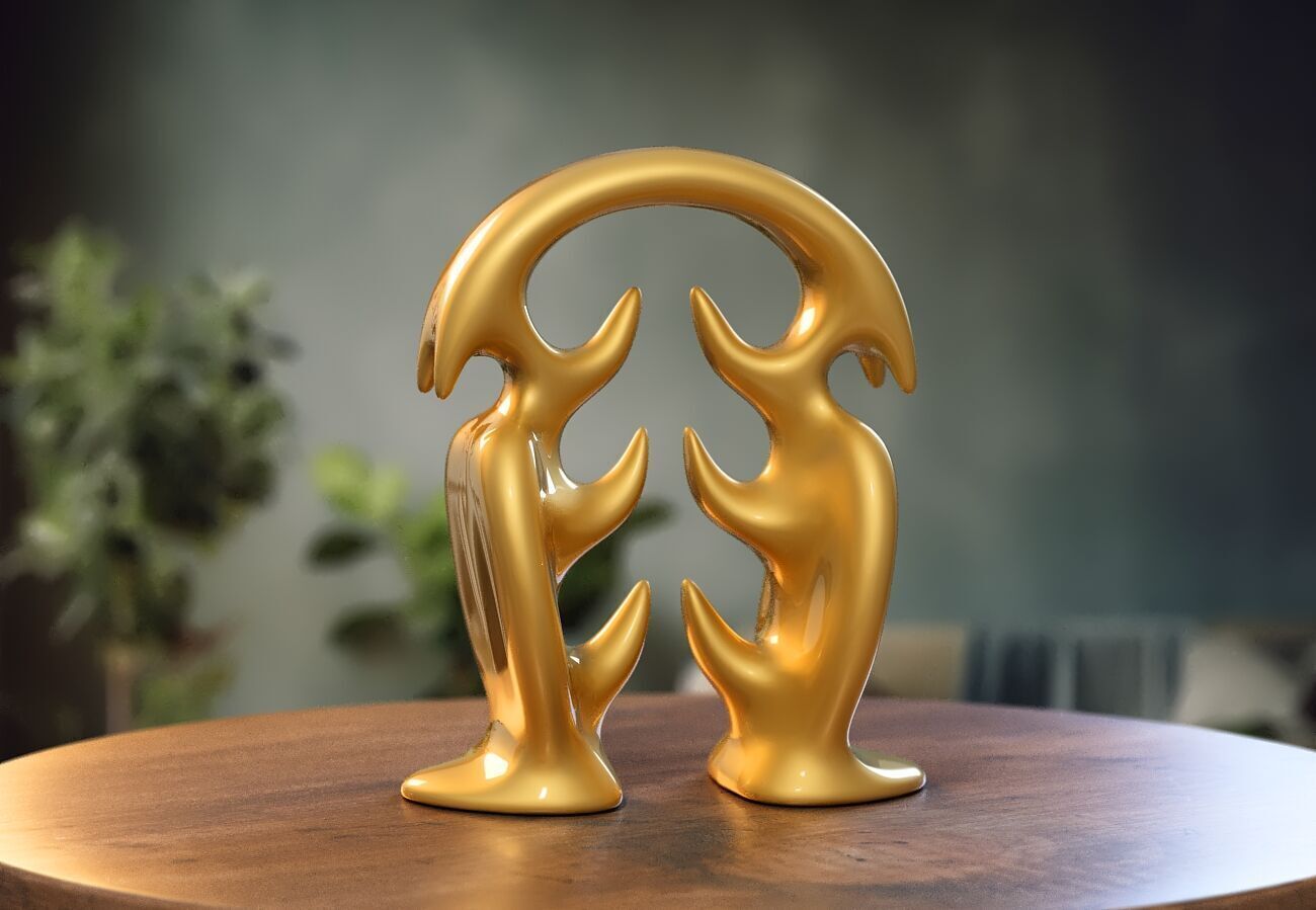 Modern Minimal Headphone Stand Headset Stand 3D print model_4