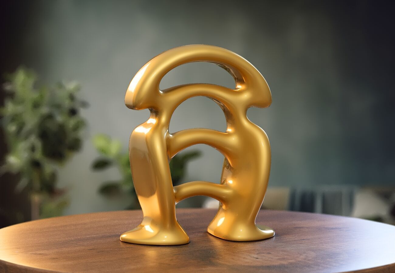 Modern Minimal Headphone Stand Headset Stand 3D print model_1