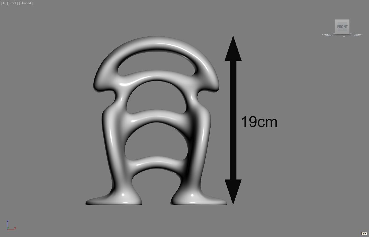 Modern Minimal Headphone Stand Headset Stand 3D print model_6