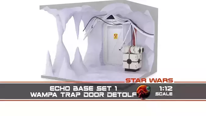 Echo Base Set 1 Wampa Trap door DETOLF 1-12 scale Blackseries