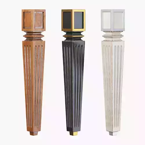 Classic leg 084 3D model