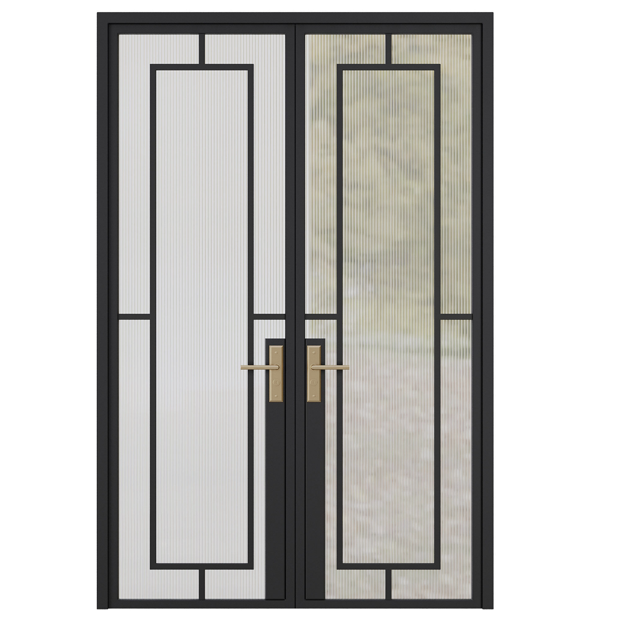 Entrance door set169 3D model_1