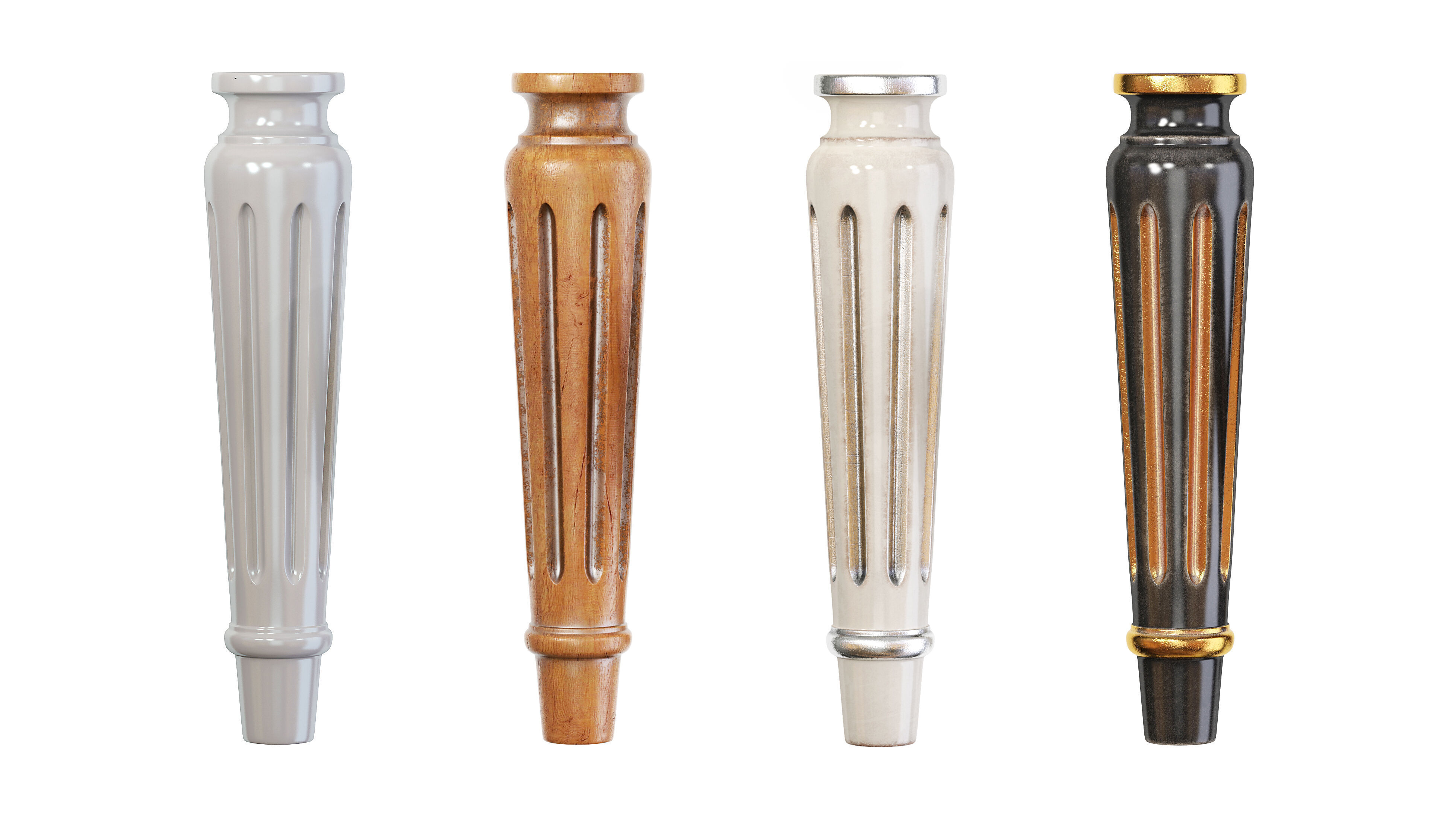 Classic leg 086 3D model_5