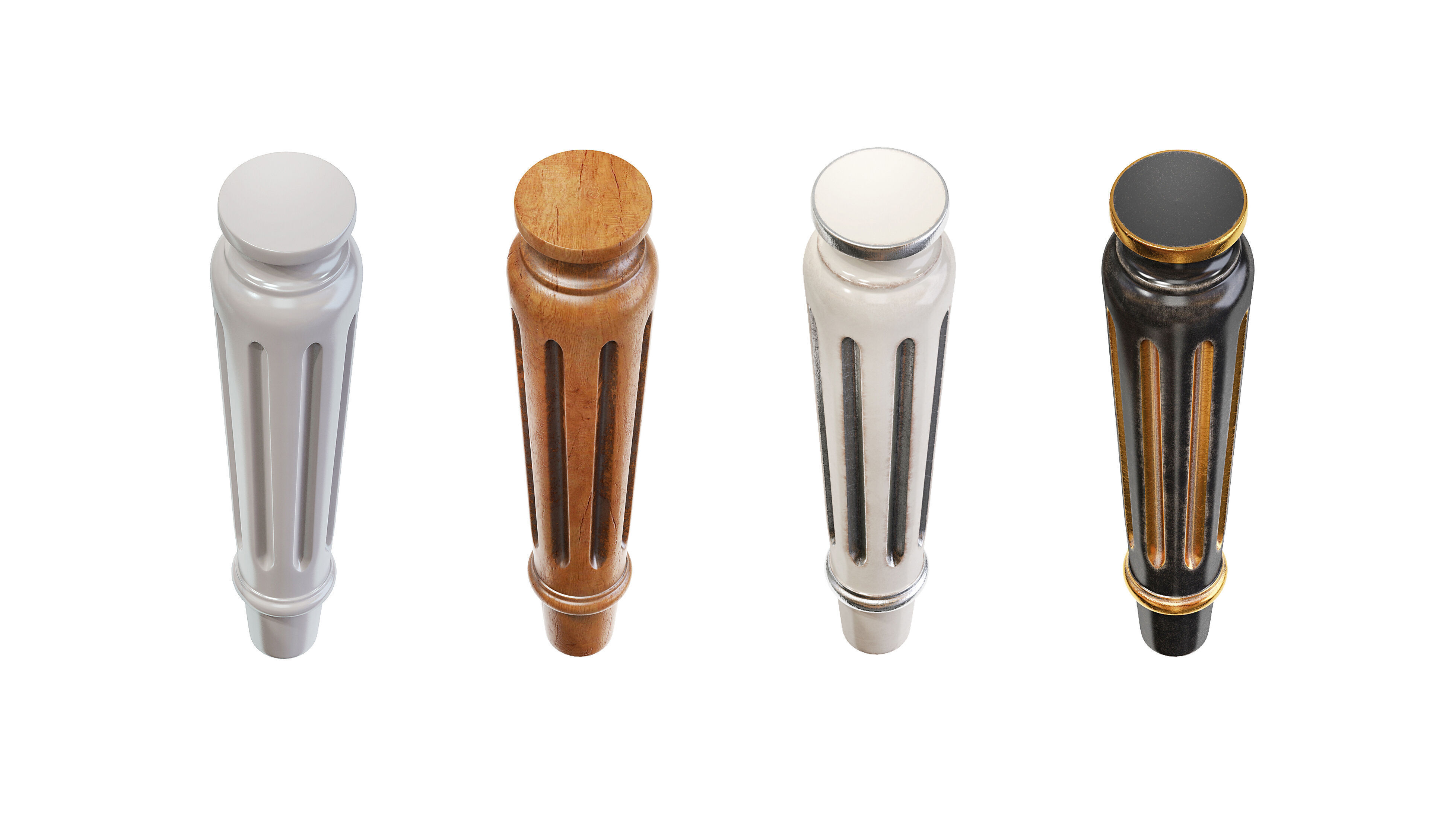 Classic leg 086 3D model_6