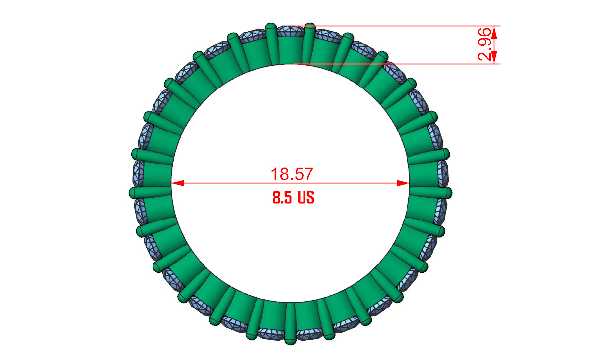 Full Enternity ring style 2 3D print model_6