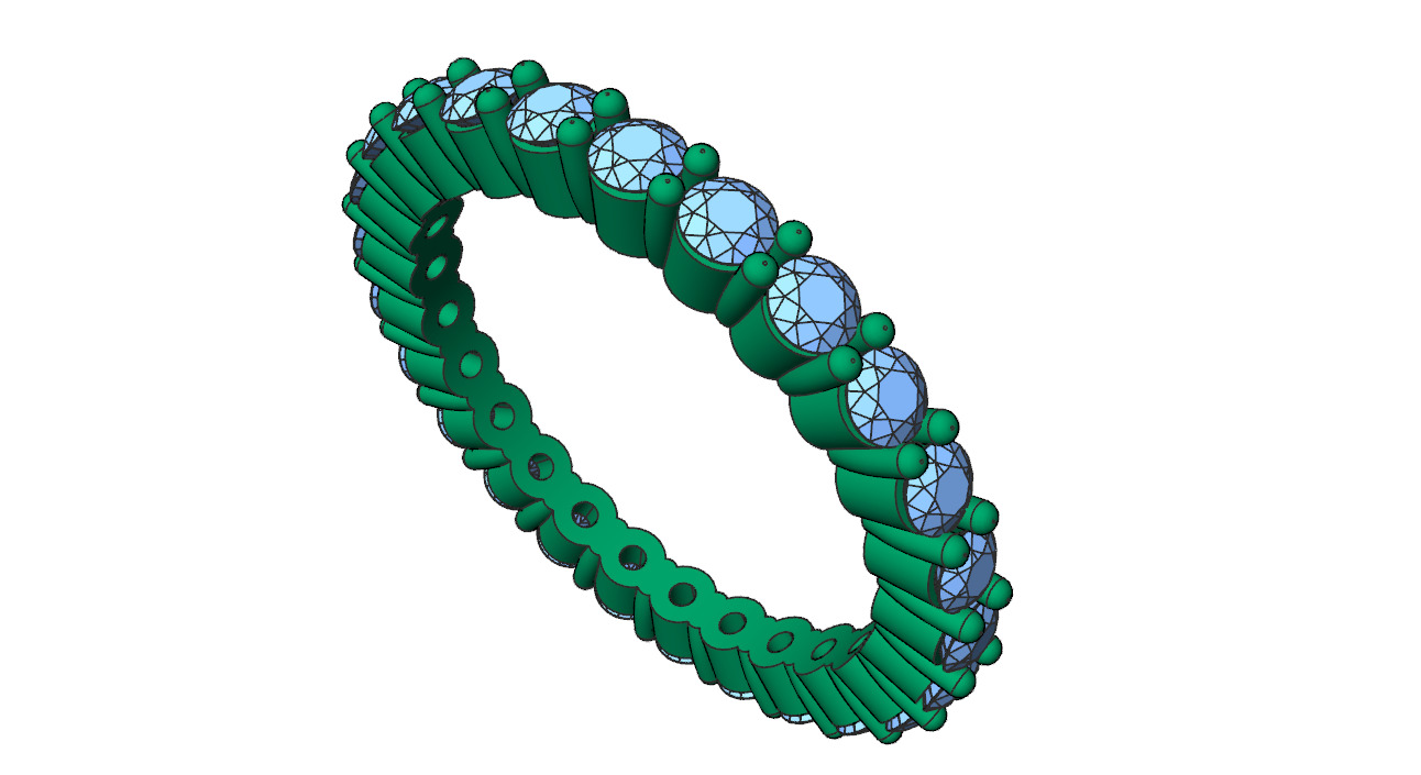 Full Enternity ring style 2 3D print model_10