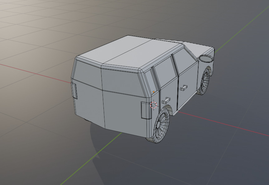 low poly jeep redy for games engine Low-poly 3D model_2